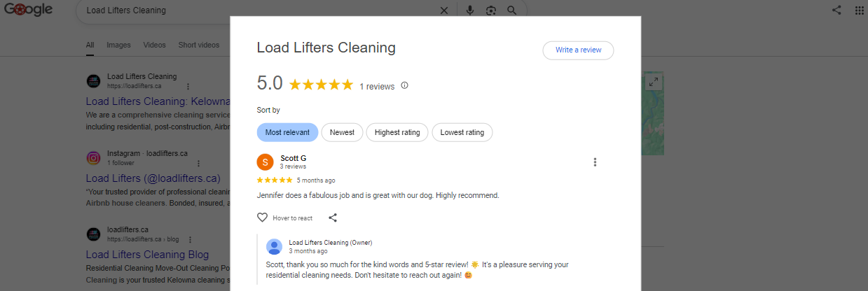 Google Maps Optimization Reviews